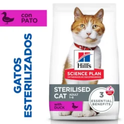 Hill's Science Plan Sterilised Ração de pato para gatos adultos esterilizados