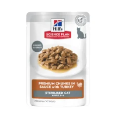 Hill's Science Plan Sterilised Young Adult Peru em Molho saquetas para gatos