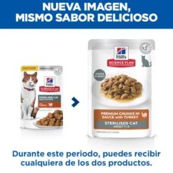 Hill's Science Plan Sterilised Young Adult Peru em Molho saquetas para gatos