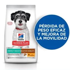 Hill's Small y Mini Perfect Weight y Active Mobility Frango ração para cães