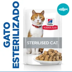 Hill's Young Adult Science Plan Sterilised Truta Saqueta em Molho para gatos