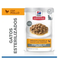 Hill's Young Adult Science Plan Sterilized Frango saqueta para gatos