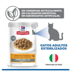 Hill's Young Adult Science Plan Sterilized Frango saqueta para gatos