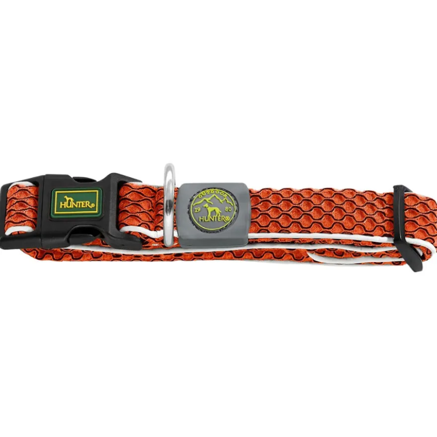 Hunter Hilo Vario Basic Coleira Laranja para cães