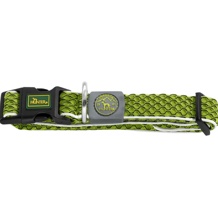 Hunter Hilo Vario Basic Coleira verde para cães