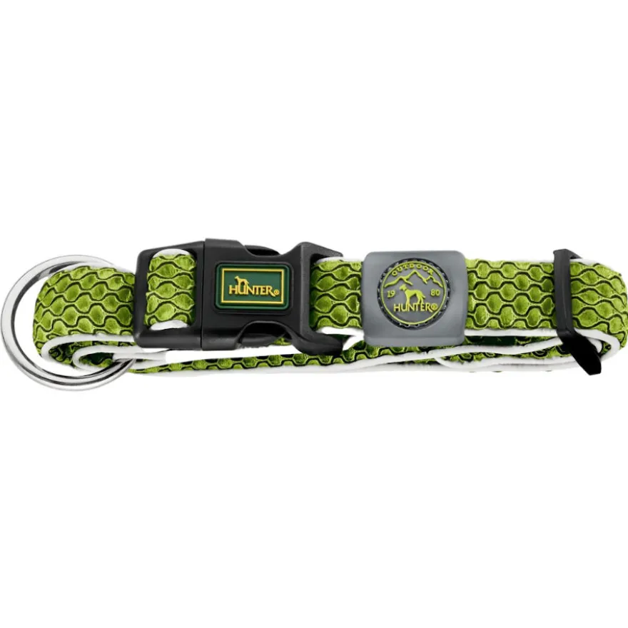 Hunter Hilo Vario Basic Coleira verde para cães
