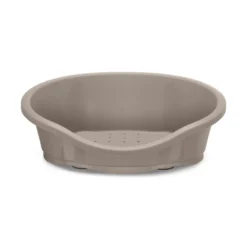 Imac Dido Cama Plástica Castanha para cães e gatos