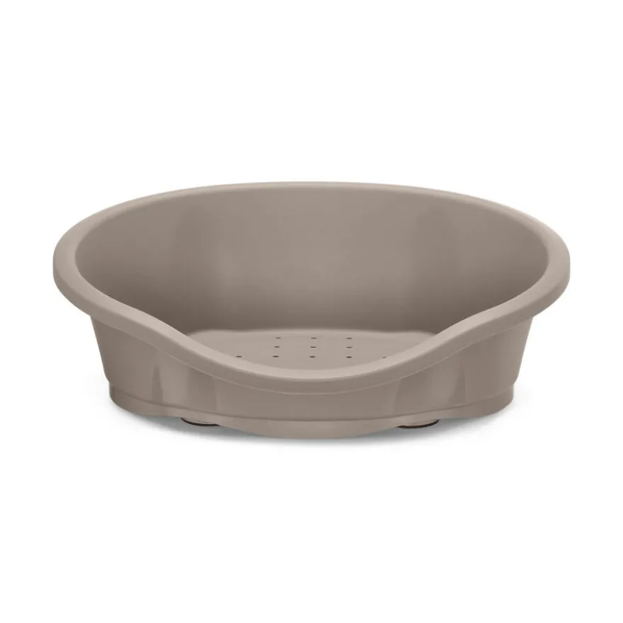 Imac Dido Cama Plástica Castanha para cães e gatos
