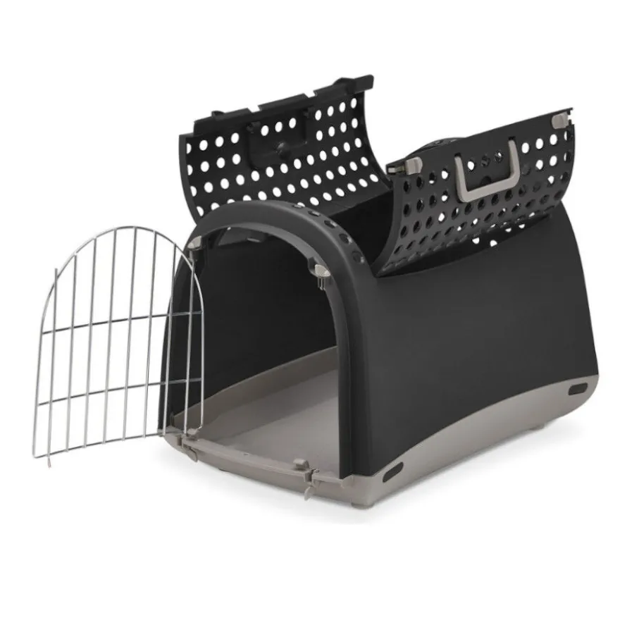 Imac Linus Transportadora Cinza Antracite para gatos
