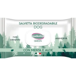 Inodorina Green toalhitas húmidas para cães