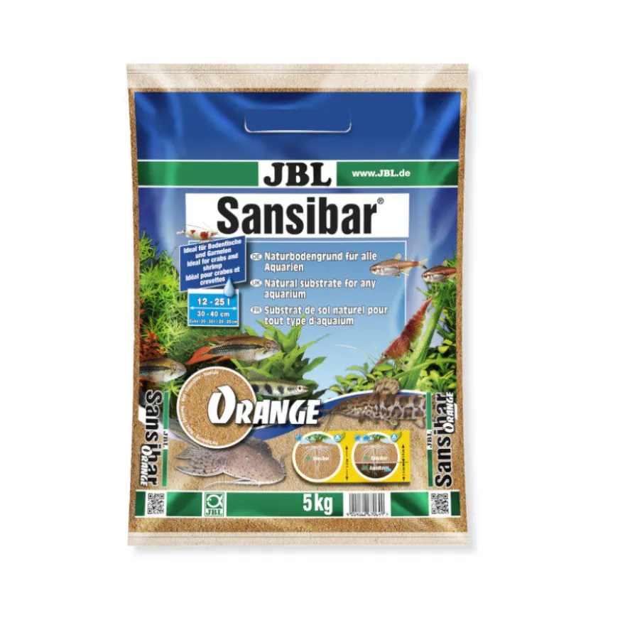 JBL Sansibar Substrato Laranja para plantas de aquários