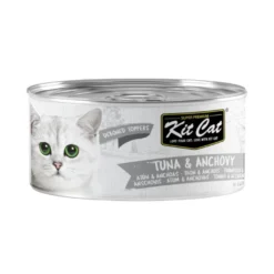 Kit Cat Comida húmida de atum e anchovas em lata para gatos