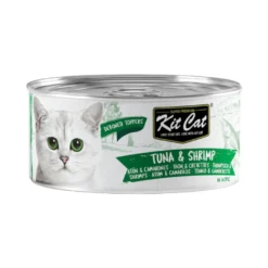 Kit Cat Comida húmida de atum e camarões em lata para gatos