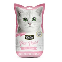 Kit Cat PurPuree Snack de atum e salmão para gatos