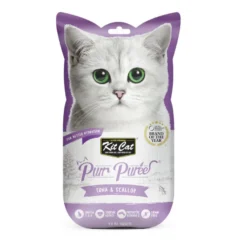 Kit Cat PurPuree Snack de atum e vieiras para gatos