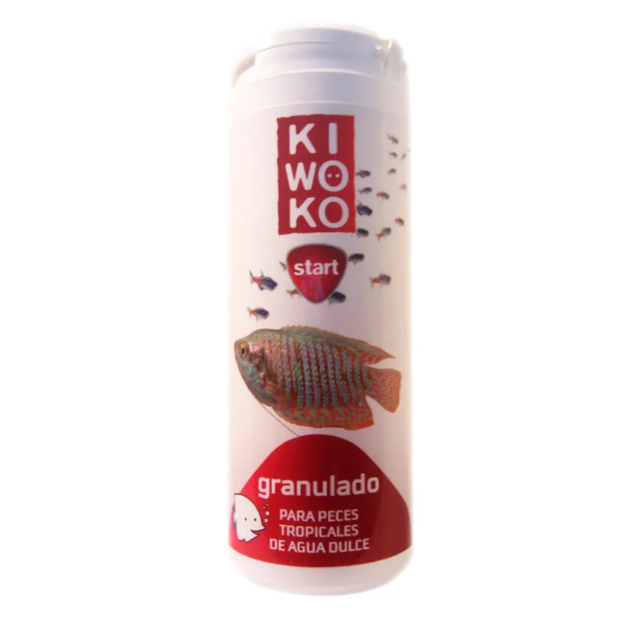 Kiwoko Start Comida granulada para peixes tropicais de água doce