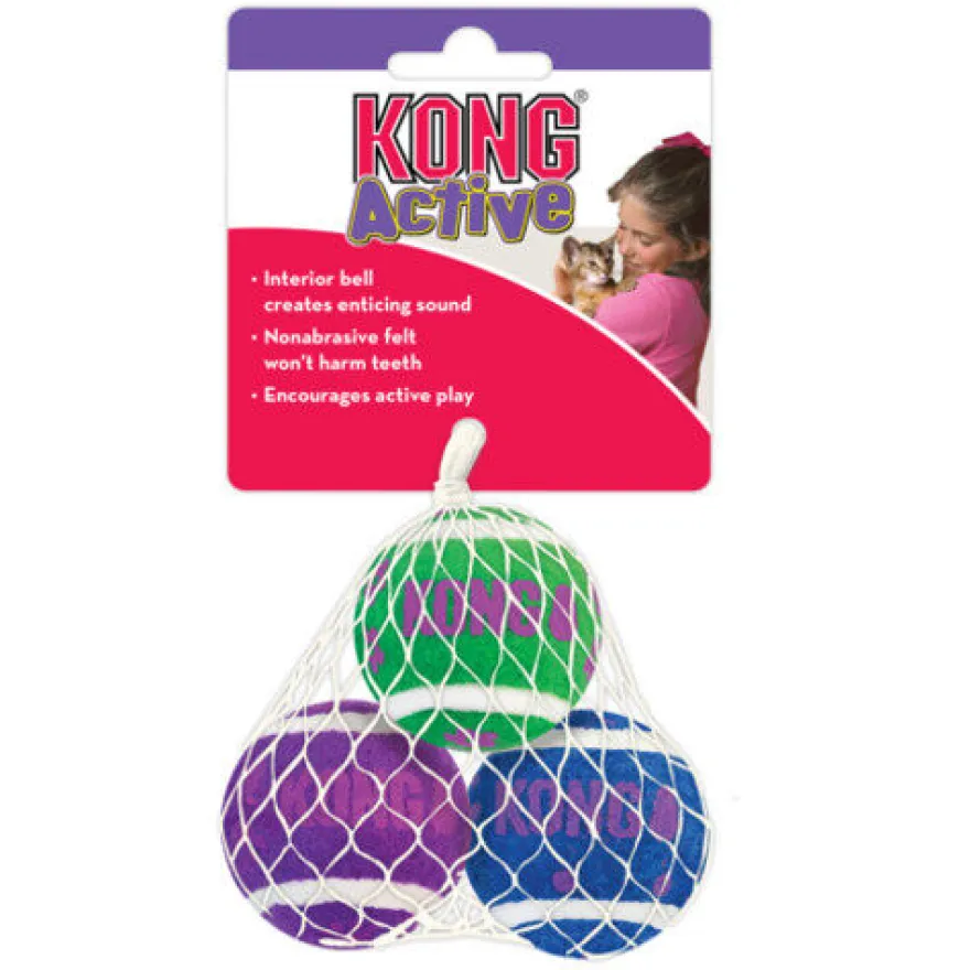 Kong Active bolas de tênis para gatos