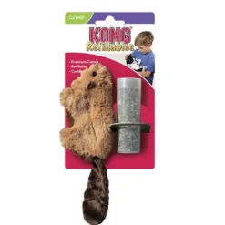 Kong Cat Refillable Beaver Brinquedo com catnip para gatos