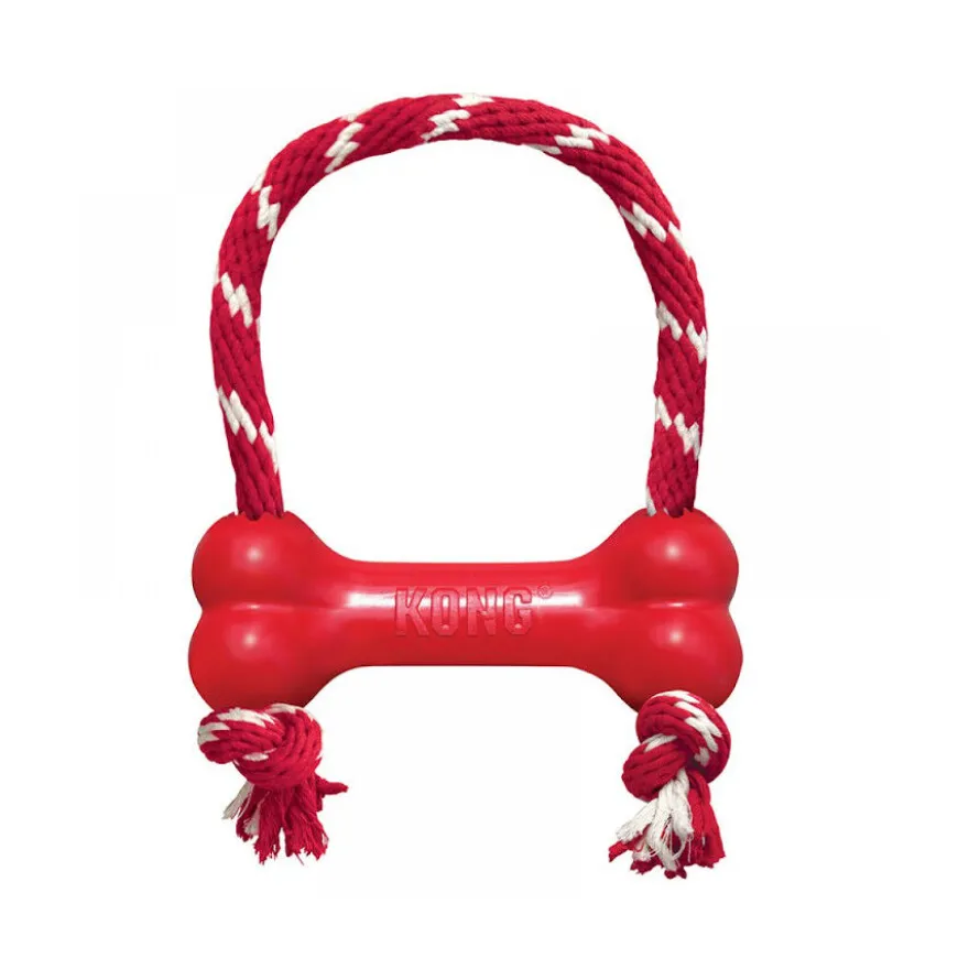 Kong Goodie Bone Osso com corda para cães
