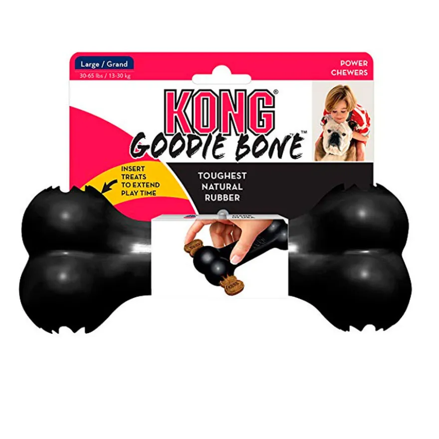 Kong Goodie Bone Osso preto para cães