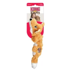Kong Scrunch Knots Raposa de peluche para cães