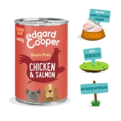 Lata Edgard & Cooper Senior Frango e Salmão lata para cães