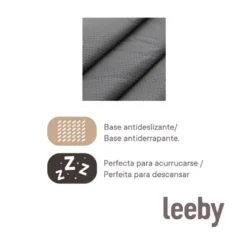 Leeby Alcofa waterproof Anti Pelos Preta para cães
