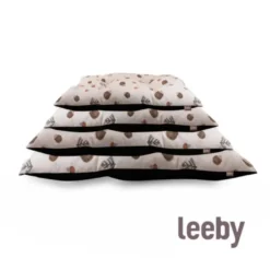 Leeby Almofada Acolchoada Branca com Ouriços para cães