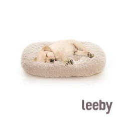 Leeby Almofada Suave Branca para cachorros