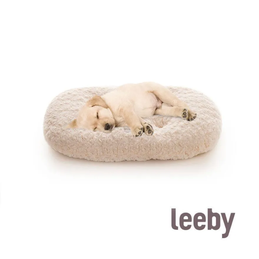 Leeby Almofada Suave Branca para cachorros