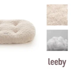 Leeby Almofada Suave Branca para cachorros