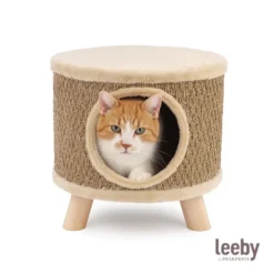 Leeby Billie arranhador com toca para gatos