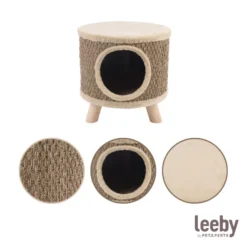 Leeby Billie arranhador com toca para gatos