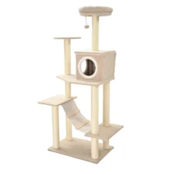 Leeby Boucle Collection árvore arranhadora com parque para gatos