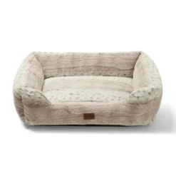 Leeby Cama antiderrapante suave para cães