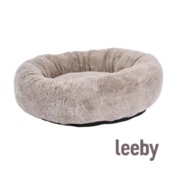 Leeby Cama antistress bege para cães
