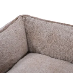 Leeby Cama antistress cinza para cães