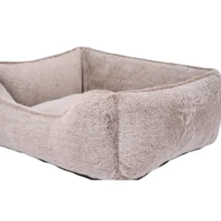 Leeby Cama antistress cinza para cães