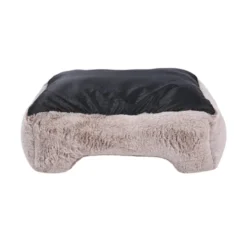 Leeby Cama antistress cinza para cães
