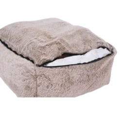 Leeby Cama antistress cinza para cães