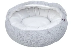 Leeby Cama Anti Stress Cinzenta para gatos