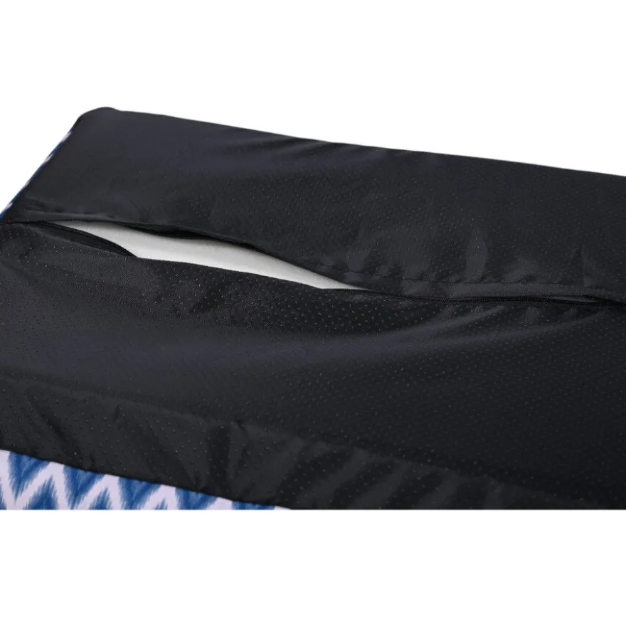 Leeby cama azul impermeável para cães