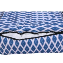 Leeby cama azul impermeável para cães