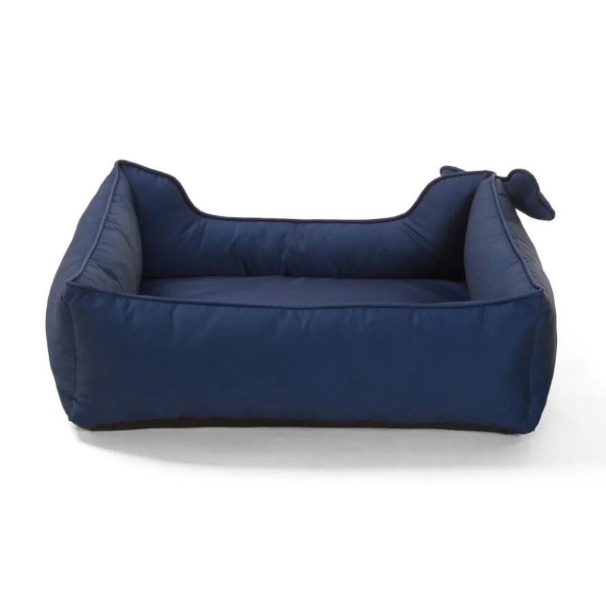 Leeby Cama azul ortopédica para cães