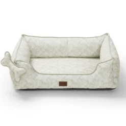 Leeby Cama botânica ortopédica para cães