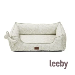 Leeby Cama botânica ortopédica para cães
