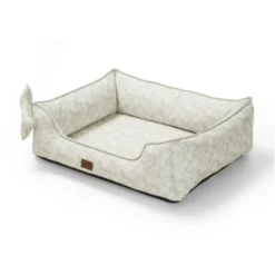 Leeby Cama botânica ortopédica para cães