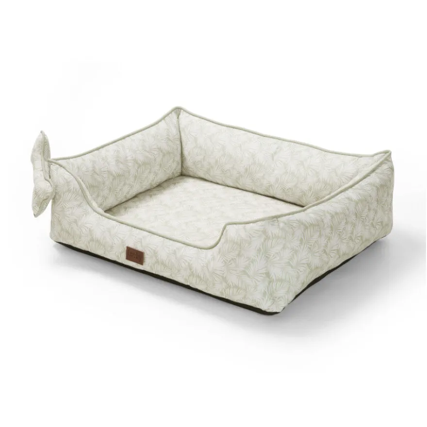 Leeby Cama botânica ortopédica para cães