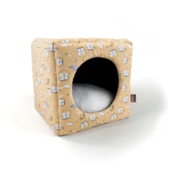 Leeby Cama com Estampado de Banda Desenhada para gatos