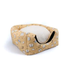 Leeby Cama com Estampado de Banda Desenhada para gatos